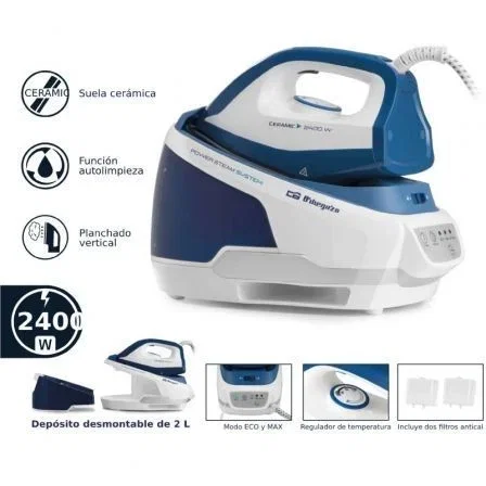 Orbegozo VP 8600 Centro de Planchado 2400W Depósito de Agua 2L