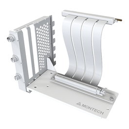 Montech VGM 2 GPU Vertical Mounting Kit PCIe 4.0 Riser Cable Blanco 20cm