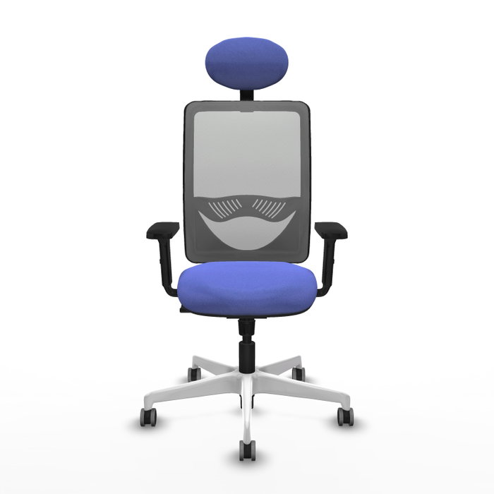 PIQUERAS Y CRESPO Silla de oficina Zulema con mecanismo Sincro, Azul claro y Gris PIQUERAS Y CRESPO Silla de oficina Zulema con mecanismo Sincro, Azul claro y Gris