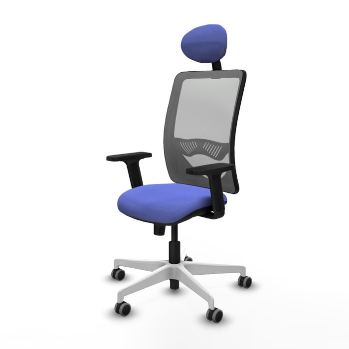PIQUERAS Y CRESPO Silla de oficina Zulema con mecanismo Sincro, Azul claro y Gris PIQUERAS Y CRESPO Silla de oficina Zulema con mecanismo Sincro, Azul claro y Gris