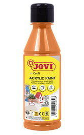 Jovi Pintura Plástica Jovidecor Acryl Botella 250 mL Naranja