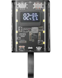 Mars Gaming MPK-10K Power Bank 10000mAh 22.5W Negro, Carga Rápida PD3.0 QC3.0, Pantalla, Linterna LED, 2x USB-A + USB-C + MicroUSB, Batería Portátil