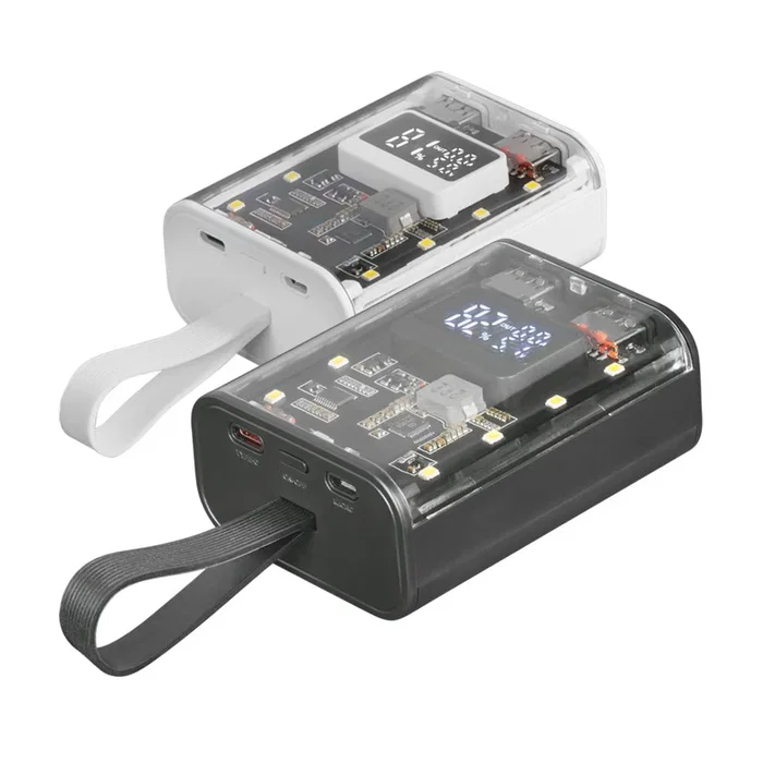 Mars Gaming MPK-10K Power Bank 10000mAh 22.5W Negro, Carga Rápida PD3.0 QC3.0, Pantalla, Linterna LED, 2x USB-A + USB-C + MicroUSB, Batería Portátil