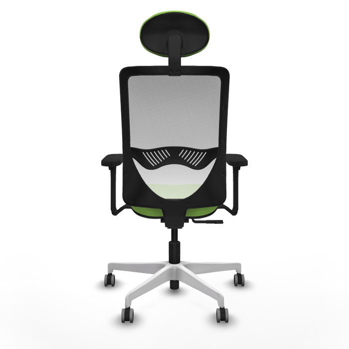 PIQUERAS Y CRESPO Silla de oficina Zulema con mecanismo Sincro, Tela Pistacho y Malla Blanco PIQUERAS Y CRESPO Silla de oficina Zulema con mecanismo Sincro, Tela Pistacho y Malla Blanco