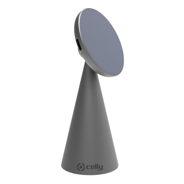 Celly Soporte Cargador Inalámbrico Compatible MagSafe 15W Negro
