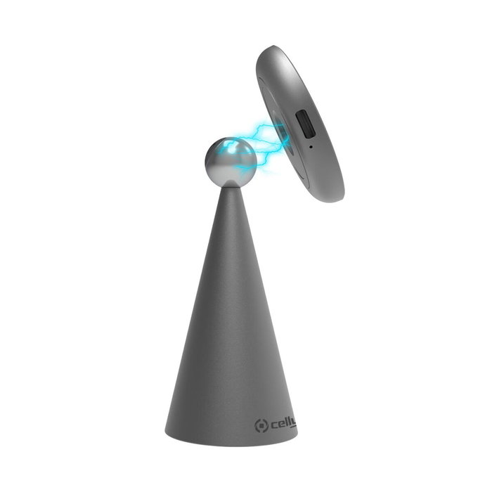 Celly Soporte Cargador Inalámbrico Compatible MagSafe 15W Negro