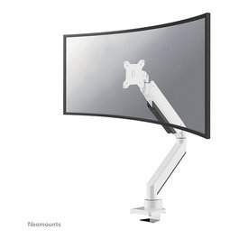 Newstar Neomounts NM-D775WHITEPLUS Soporte de Monitor de Brazo de Gas para Curvas hasta 49 pulgadas (124 cm) - Escritorio, Carga 18 kg, 100x100 mm, Blanco