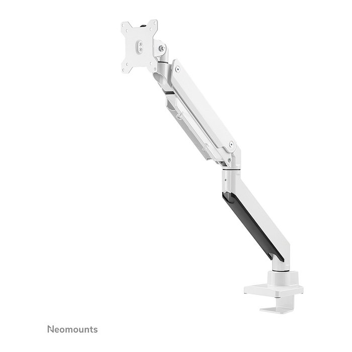 Neomounts NM-D775WHITEPLUS Brazo para Pantallas hasta 49" (124 cm) Curvas y Planas, Soporte de Escritorio con Resorte de Gas, Blanco