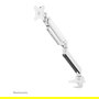 Neomounts NM-D775WHITEPLUS Brazo para Pantallas hasta 49" (124 cm) Curvas y Planas, Soporte de Escritorio con Resorte de Gas, Blanco
