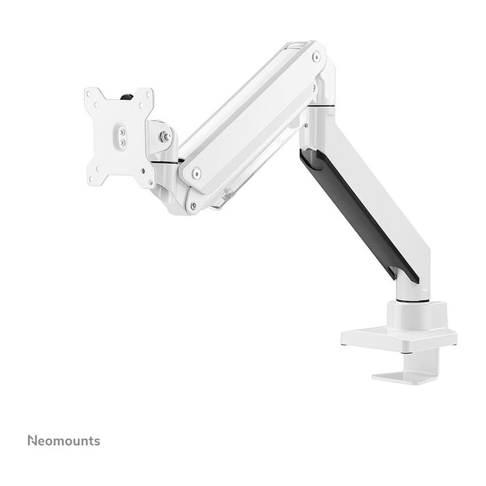 Neomounts NM-D775WHITEPLUS Brazo para Pantallas hasta 49" (124 cm) Curvas y Planas, Soporte de Escritorio con Resorte de Gas, Blanco