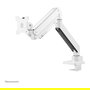 Neomounts NM-D775WHITEPLUS Brazo para Pantallas hasta 49" (124 cm) Curvas y Planas, Soporte de Escritorio con Resorte de Gas, Blanco