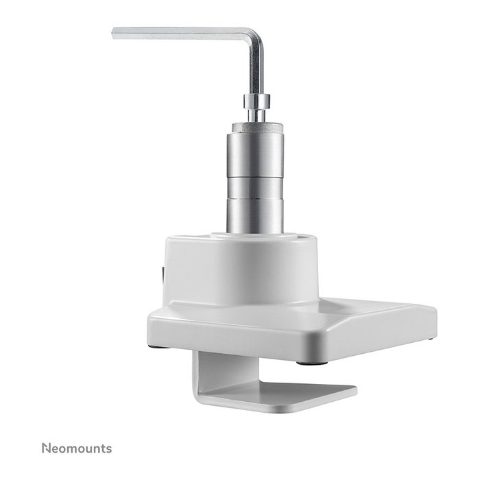 Neomounts NM-D775WHITEPLUS Brazo para Pantallas hasta 49" (124 cm) Curvas y Planas, Soporte de Escritorio con Resorte de Gas, Blanco