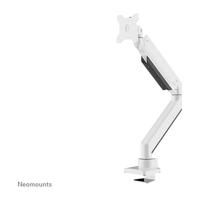 Neomounts NM-D775WHITEPLUS Brazo para Pantallas hasta 49" (124 cm) Curvas y Planas, Soporte de Escritorio con Resorte de Gas, Blanco
