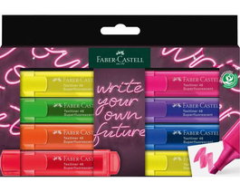 Marcador Fluor Faber-Castell Textliner 46 Estuche 8 Genz (Set de 5)