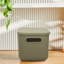 Aberto Design 241782 Caja de Almacenamiento de Plástico Verde Claro 6.2 Litros 18x25x16 cm
