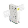 DeLOCK 85935 Caja de conexión de fibra óptica para carril DIN con 2 x SC Simplex
