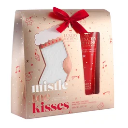 The Luxury Bathing Company Set Toasted Praline & Sweet Vanilla con Bálsamo para Pies y Calcetines de Lujo