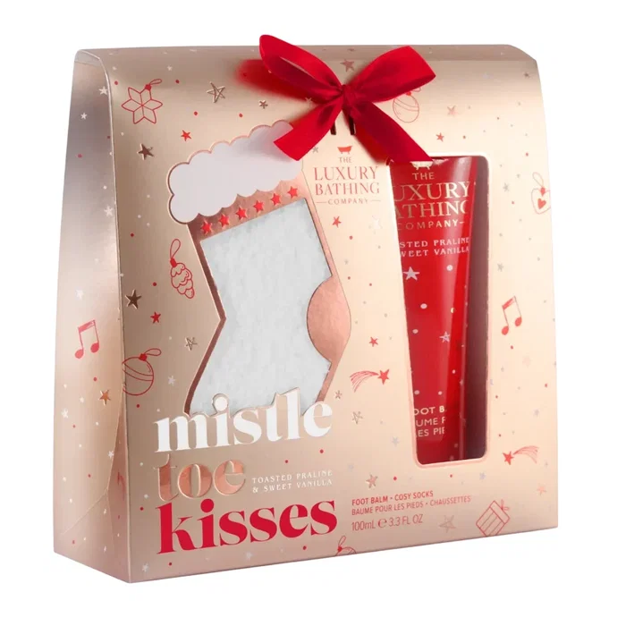 The Luxury Bathing Company Set Toasted Praline & Sweet Vanilla con Bálsamo para Pies y Calcetines de Lujo The Luxury Bathing Company Set Toasted Praline & Sweet Vanilla con Bálsamo para Pies y Calcetines de Lujo