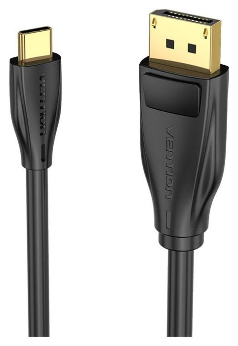 Vention Cable Conversor CGYBH USB Tipo-C Macho a DisplayPort Macho 2m Negro