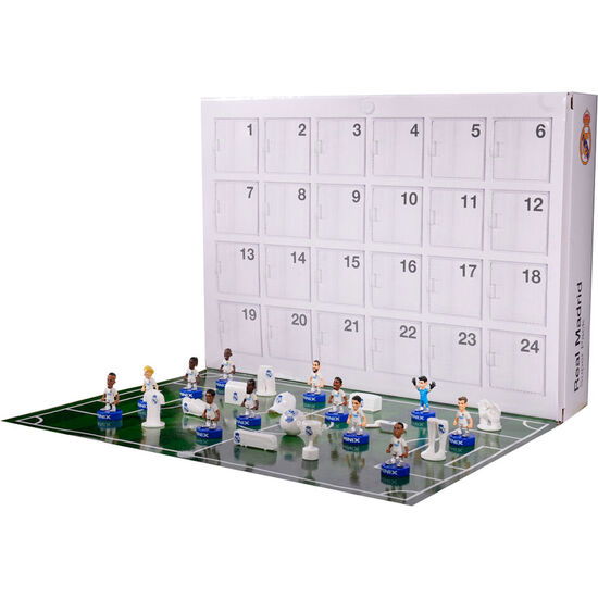 Minix Calendario Adviento Super Pack Real Madrid con 12 Figuras de Jugadores como Mbappé y Bellingham