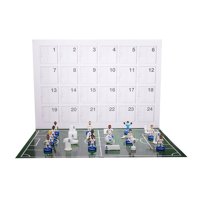 Minix Calendario de Adviento Real Madrid con 12 Figuras y 12 Accesorios Minix Calendario de Adviento Real Madrid con 12 Figuras y 12 Accesorios
