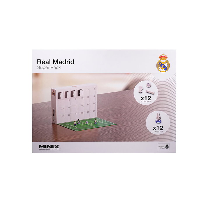 Minix Calendario de Adviento Real Madrid con 12 Figuras y 12 Accesorios Minix Calendario de Adviento Real Madrid con 12 Figuras y 12 Accesorios