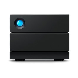 LaCie 2big RAID 8TB Unidad de disco duro de escritorio 3.5" USB-C 3.2 RAID 0/1/JBOD 7200 RPM compatible con Mac y Windows - Negro