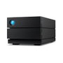 LaCie 2big RAID 8TB Unidad de disco duro de escritorio 3.5" USB-C 3.2 RAID 0/1/JBOD 7200 RPM compatible con Mac y Windows - Negro