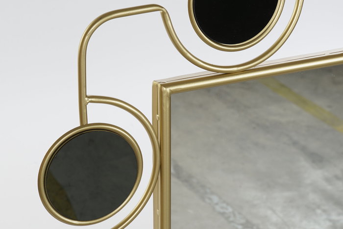 DKD Home Decor Espejo Metal PVC 70x2x100 Dorado y Negro DKD Home Decor Espejo Metal PVC 70x2x100 Dorado y Negro