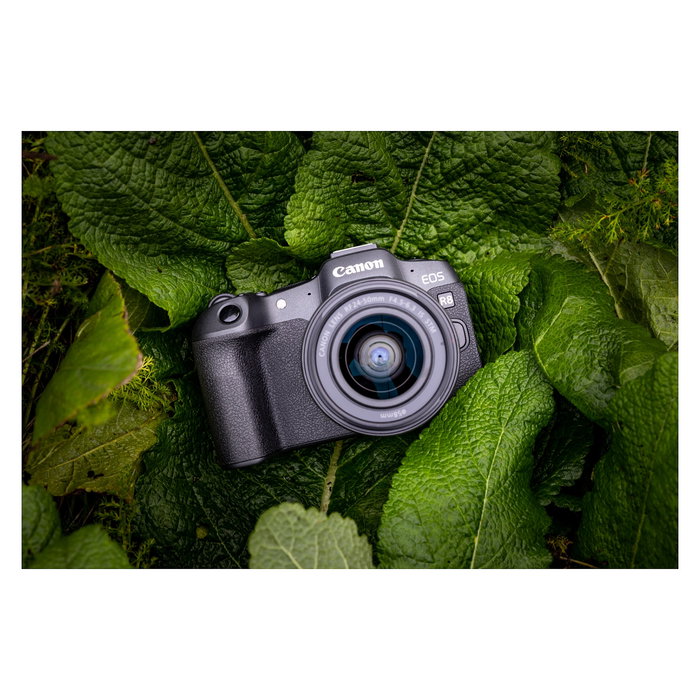 Canon EOS R8 Cámara Mirrorless Full Frame 24.2 MP con Lente RF 24-50mm F4.5-6.3 IS STM Kit, Sensor CMOS, 4K Ultra HD, Pantalla Táctil, Negro