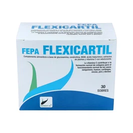 Fepadiet Fepa-Flexicartil 30 Sobres - Complemento alimenticio para cartílago con Glucosamina, Condroitina, Ácido Hialurónico y Vitamina C