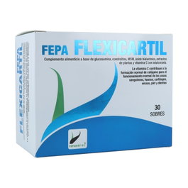 FEPA Flexi Cartil 30 sobres - Complemento alimenticio glucosamina, condroitina, MSM, ácido hialurónico y vitamina C