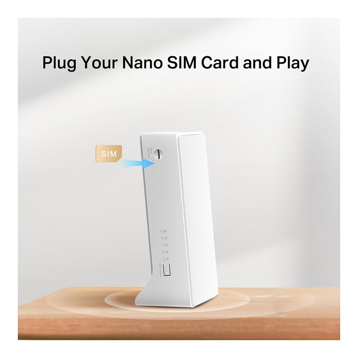 TP-Link Mercusys MB110-4G Enrutador WiFi N300 4G LTE + Módem LTE, Banda 2.4 GHz, Ethernet, 2 Puertos LAN, Velocidad hasta 300 Mbps, Blanco