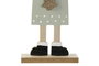 DKD Home Decor Figura Reno Multicolor de MDF y Poliéster 4.5 x 21 x 12 cm (6 Unidades)