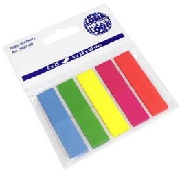 Banderitas Adhesivas 12X44 Pack De 5 (Azul-Verde-Amarillo-Naranja-Rosa) (Set de 12)
