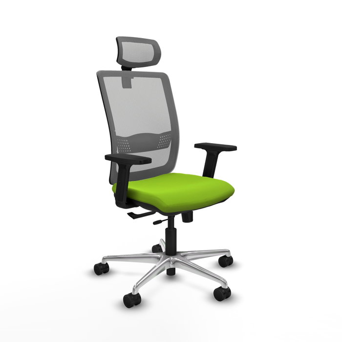PIQUERAS Y CRESPO Silla de oficina Haches Pistacho/Gris con mecanismo Sincro/Traslack PIQUERAS Y CRESPO Silla de oficina Haches Pistacho/Gris con mecanismo Sincro/Traslack