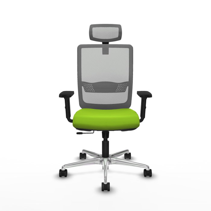 PIQUERAS Y CRESPO Silla de oficina Haches Pistacho/Gris con mecanismo Sincro/Traslack PIQUERAS Y CRESPO Silla de oficina Haches Pistacho/Gris con mecanismo Sincro/Traslack