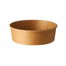 PAPSTAR cuencos de un solo uso para ensalada pure 15 cm 500 ml marrón