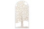 DKD Home Decor Decoración de Pared Árbol Decapé Blanco y Beige