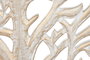DKD Home Decor Decoración de Pared Árbol Decapé Blanco y Beige