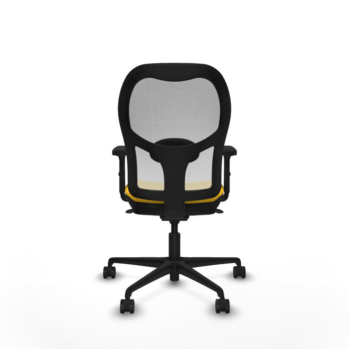 PIQUERAS Y CRESPO Silla de oficina Jorquera con mecanismo Sincro, Amarillo y Blanco PIQUERAS Y CRESPO Silla de oficina Jorquera con mecanismo Sincro, Amarillo y Blanco