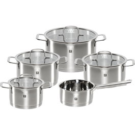 Zwilling TrueFlow Juego de Cocina de 5 Piezas, Plata