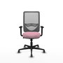 PIQUERAS Y CRESPO Silla de oficina Zulema con mecanismo Sincro, Rosa y Gris