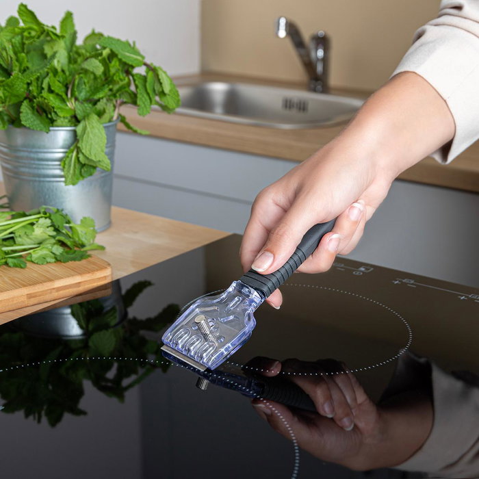 Rasqueta Vitro 3 Recambios Acero Inox Rico Quid 16x6x2 cm (24 Unidades)