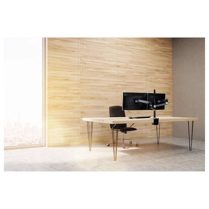 Ergotron LX Dual Stacking Arm Tall Pole Aluminio