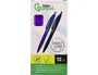 Liderpapel Bolígrafo Retráctil InkPro 07 Punta 0.7 mm con Tinta Azul y Acabado Soft Touch, Cuerpo Morado - Ideal para Escritura Precisa y Fluida con Clip Resistente