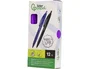 Liderpapel Bolígrafo Retráctil InkPro 07 Punta 0.7 mm con Tinta Azul y Acabado Soft Touch, Cuerpo Morado - Ideal para Escritura Precisa y Fluida con Clip Resistente