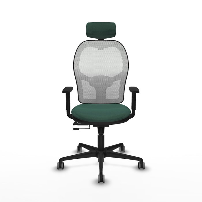 PIQUERAS Y CRESPO Silla de oficina Jorquera Verde botella y Blanco PIQUERAS Y CRESPO Silla de oficina Jorquera Verde botella y Blanco