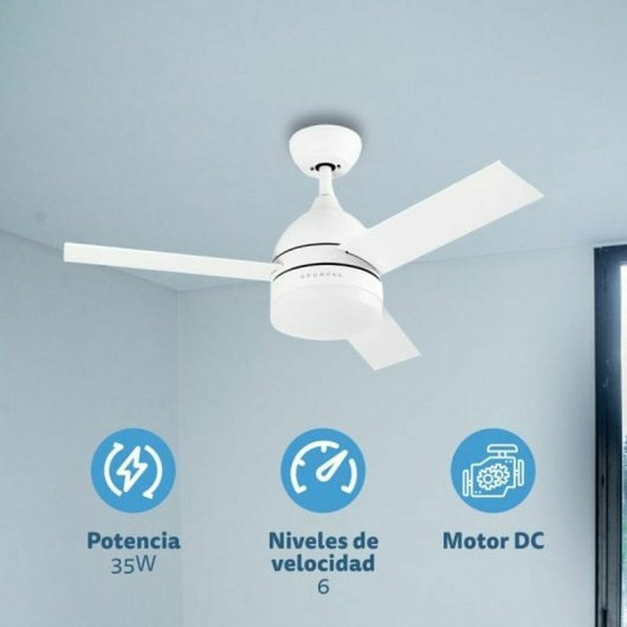 Grunkel SKYECO-42 Ventilador de Techo Blanco 40W 106cm