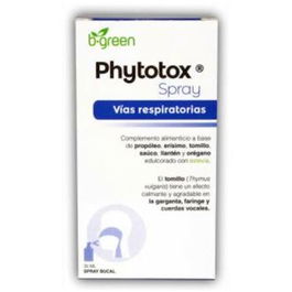 B.GREEN Phytotox Spray Garganta 30ml Propóleo Erísimo Tomillo Sauco Orégano Llantén